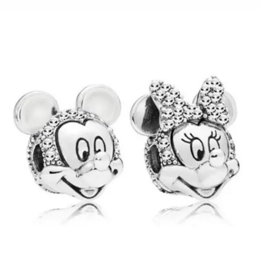 Handmade European Mickey and Minnie Charms